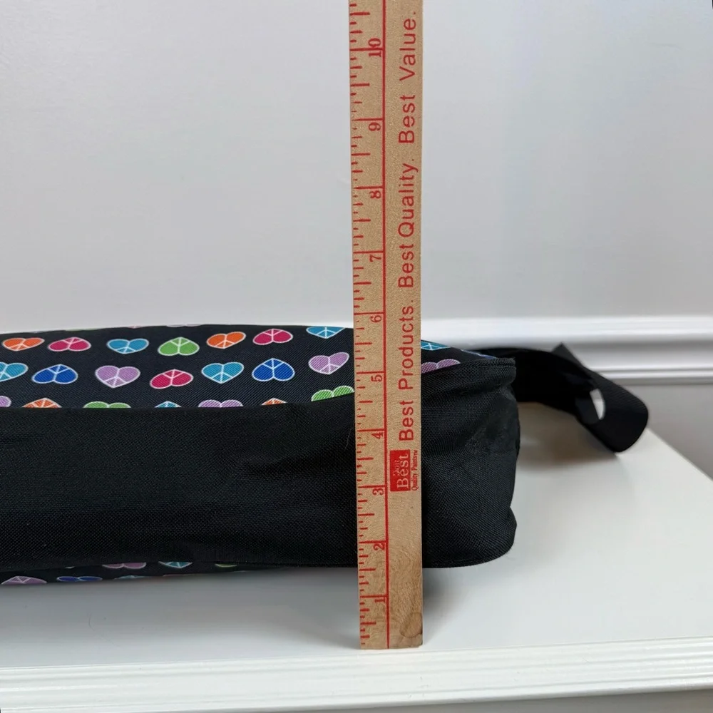 Dickies Rainbow‎ Hearts Crossbody Flap Messenger Large Shoulder Bag Computer
